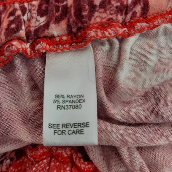 3/$30 Cato Maxi Dress Plus Size 18/20 Red/White - Picture 5 of 7